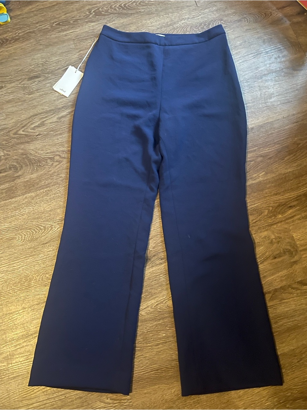 Aritzia Wilfred Navy Flare pants